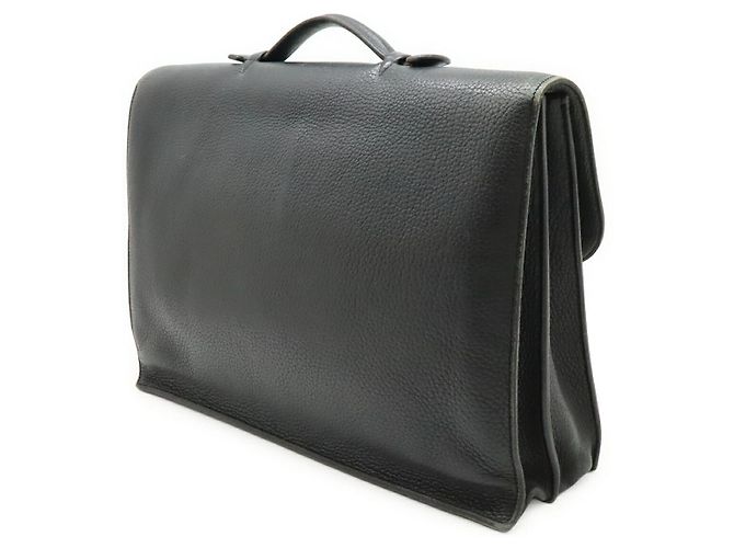 Hermès Hermes Sac a Depeches41 Togo Valigetta Nero - vista 2