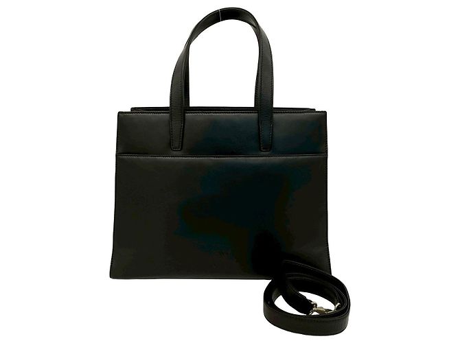 Borsa 2way in pelle nappa Loewe Nero - vista 2