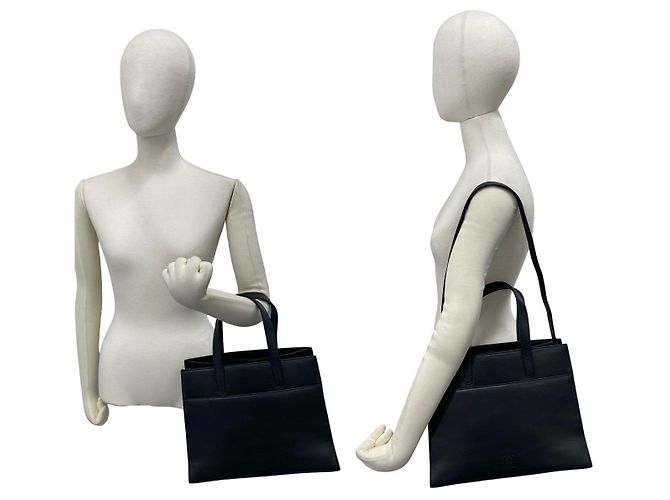 Borsa 2way in pelle nappa Loewe Nero - vista 3