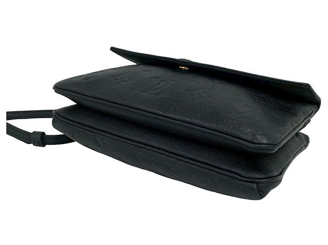 Borsa a tracolla Louis Vuitton Twice in pelle Monogram Empreinte Nero - vista 9