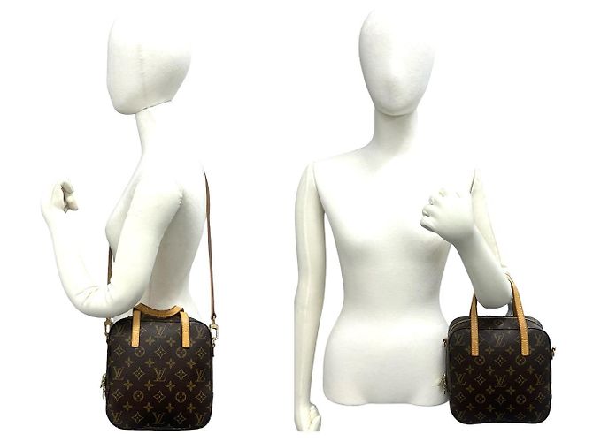 Borsa 2way Louis Vuitton Spontini in pelle monogram Marrone - vista 3