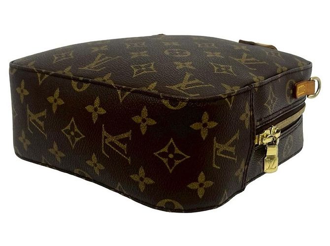 Borsa 2way Louis Vuitton Spontini in pelle monogram Marrone - vista 8