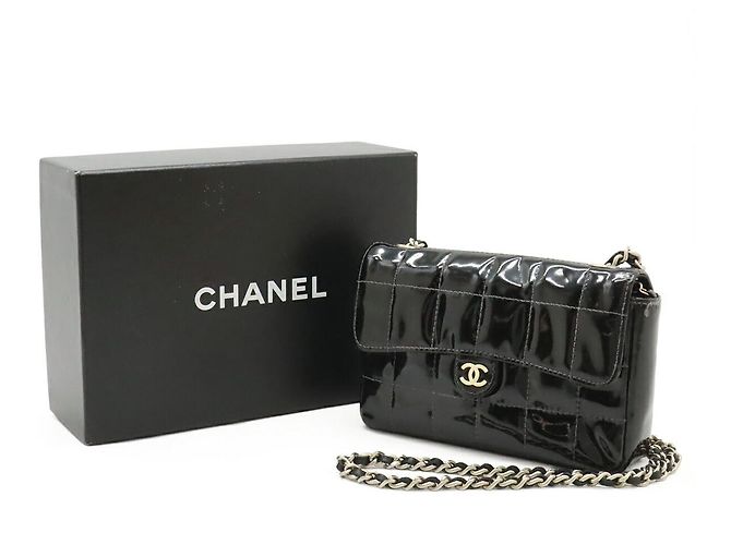 Chanel 2.55 Patent Leather 2way Waist Bag Nero - vista 9