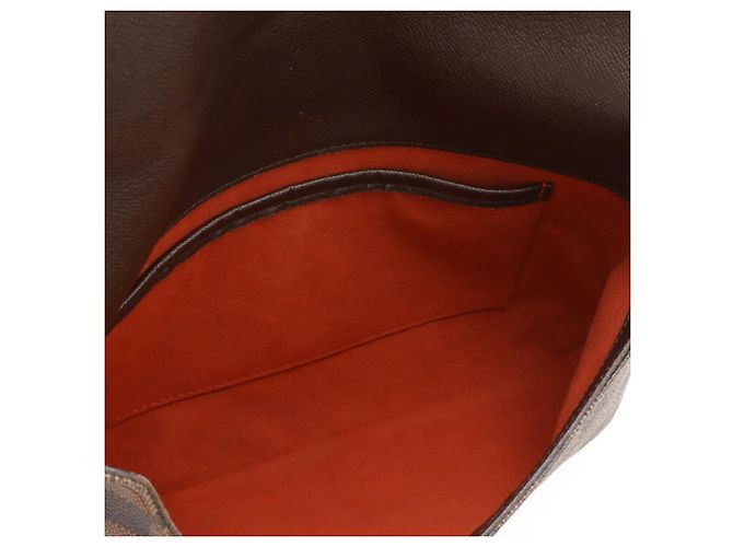 Borsa a tracolla Louis Vuitton Musette Tango Damier Marrone - vista 7