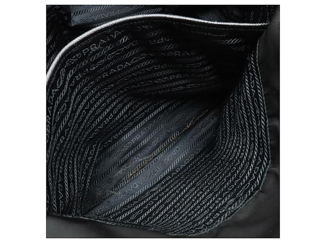 Prada Nylon-Leder-Tote-Bag Schwarz - Ansicht 6