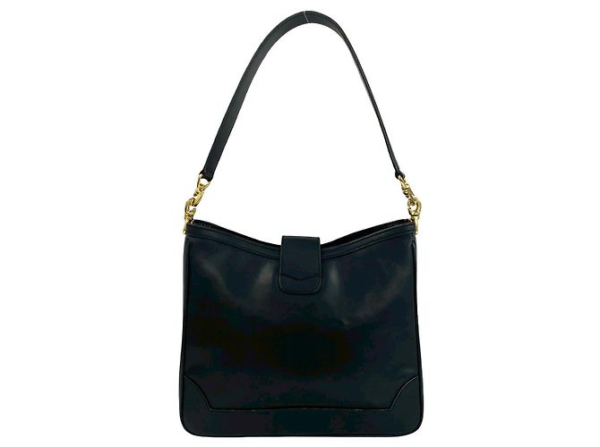 Céline Borsa a tracolla in pelle di vitello CELINE Nero - vista 4