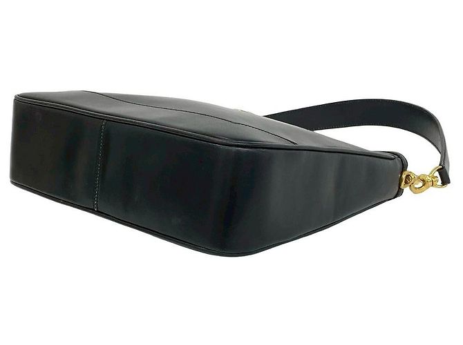 Céline Borsa a tracolla in pelle di vitello CELINE Nero - vista 9