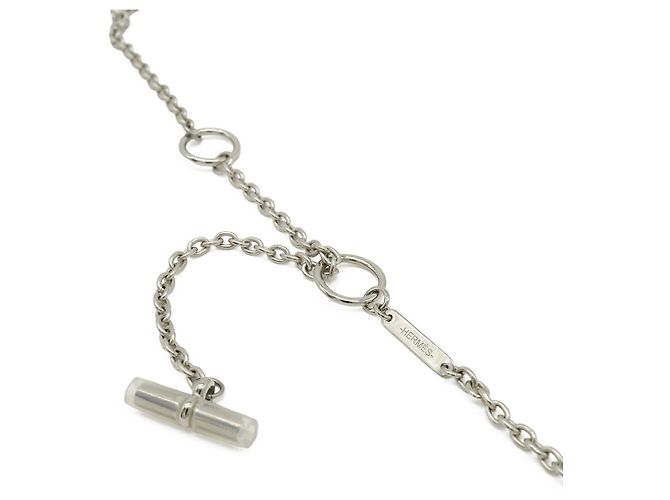 Hermès Hermes Panache Metallhalskette Silber Metallisch - Ansicht 5