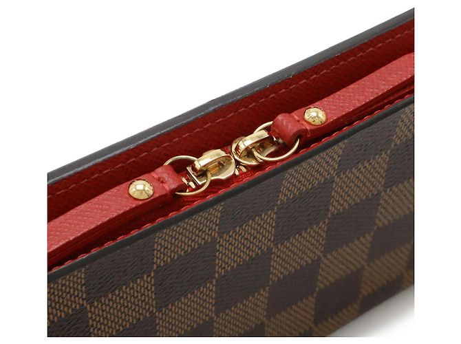 Portafoglio Louis Vuitton Portefeuille Insolite Damier lungo Marrone - vista 4