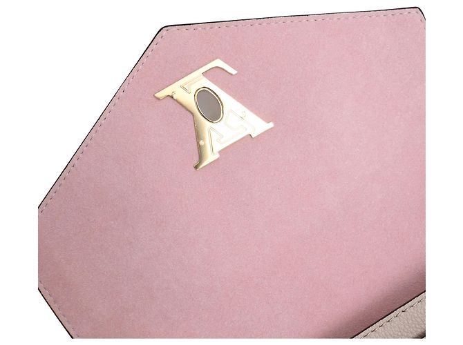 Louis Vuitton Mylockme Chain Bag in Beige Leather Python print - view 11
