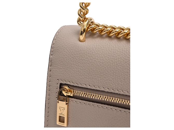 Louis Vuitton Mylockme Chain Bag in Beige Leather Python print - view 17