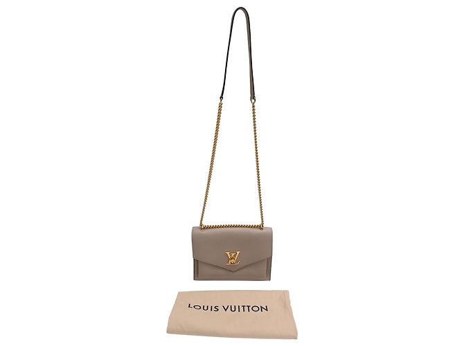 Louis Vuitton Mylockme Chain Bag in Beige Leather Python print - view 22