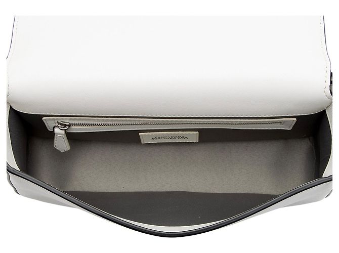Fendi x Marc Jacobs Leather The Baguette Shoulder Bag Bianco - vista 7