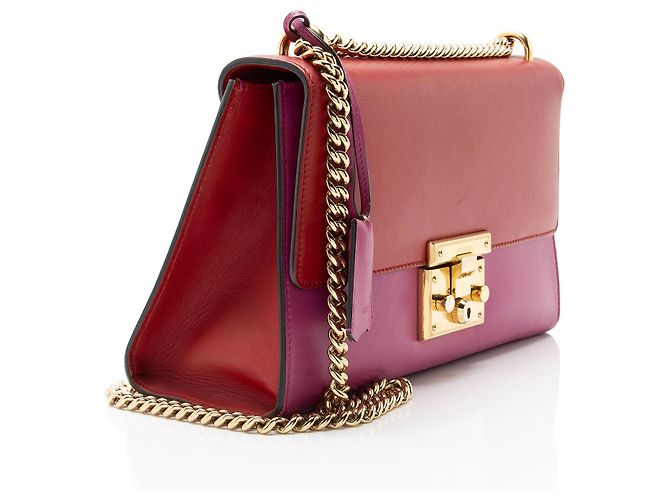 Borsa a Spalla Gucci Padlock in Pelle Misura Medium Rosa - vista 2
