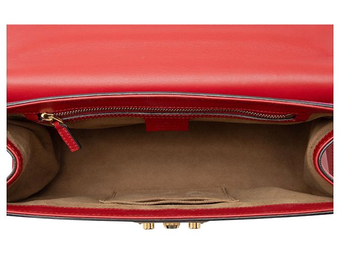 Borsa a Spalla Gucci Padlock in Pelle Misura Medium Rosa - vista 7
