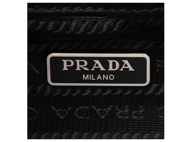 Prada Re-Nylon Crystal Embellished Drawstring Pouch Black - view 6