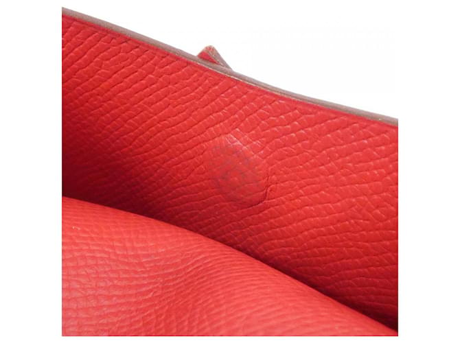 Hermès Portafoglio Hermes BearnMini Epsom Rosso - vista 10