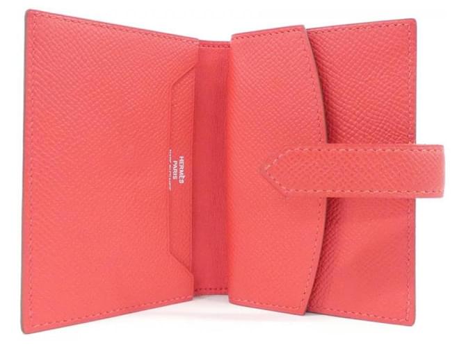 Hermès Portafoglio Hermes BearnMini Epsom Rosso - vista 7