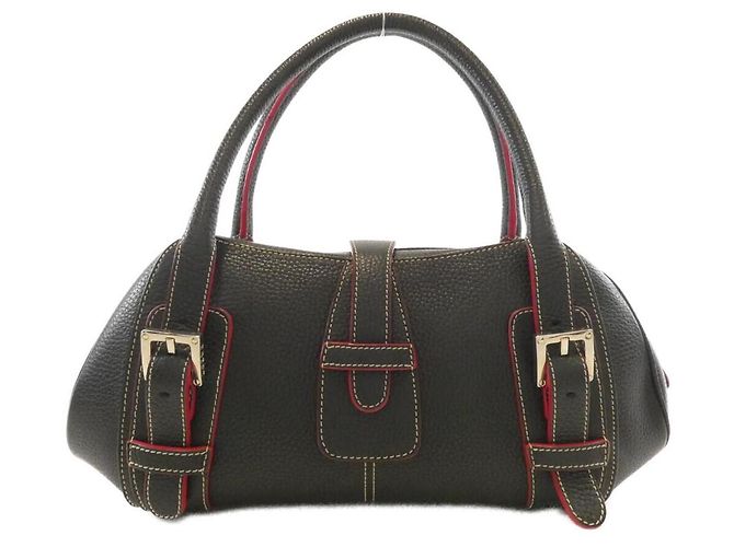 Borsa a tracolla in pelle Loewe Senda Nero - vista 2