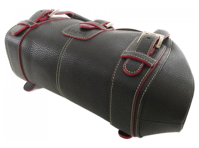 Borsa a tracolla in pelle Loewe Senda Nero - vista 3