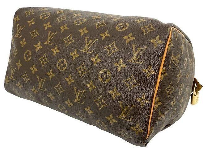 Speedy Louis Vuitton Monogram Handtasche Braun - Ansicht 10