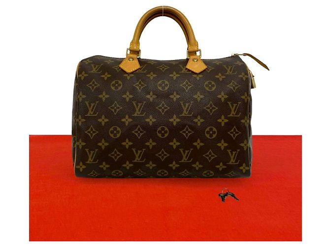 Speedy Louis Vuitton Monogram Handtasche Braun - Ansicht 2