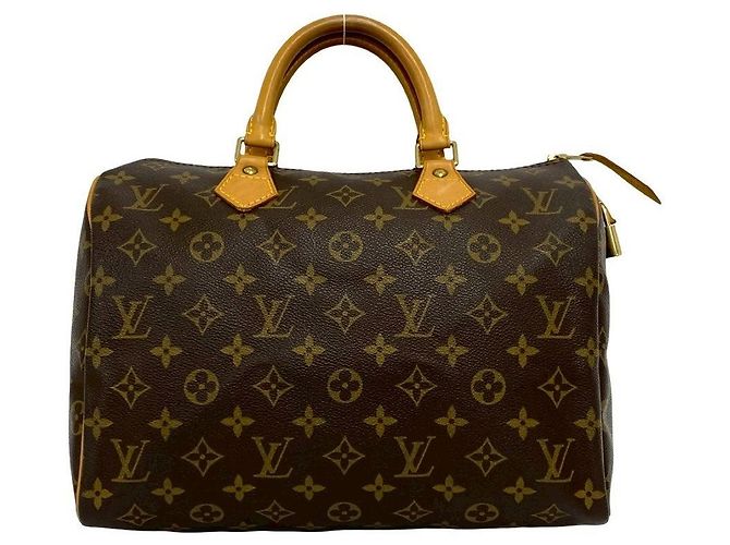Speedy Louis Vuitton Monogram Handtasche Braun - Ansicht 3