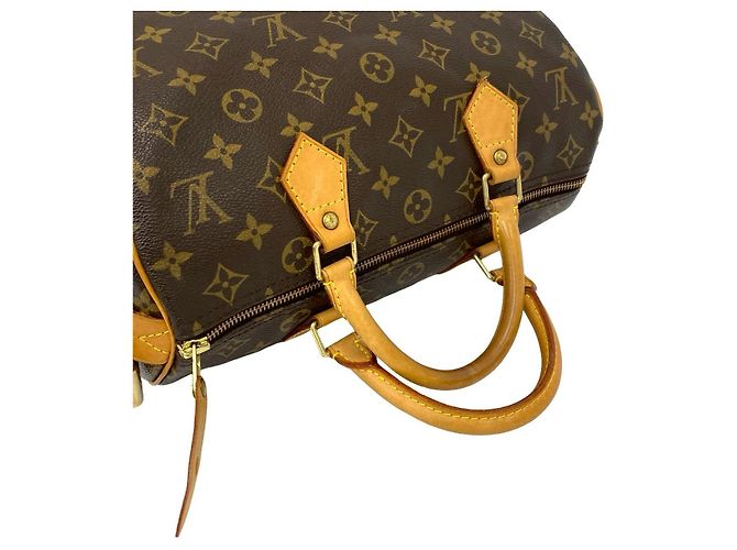 Speedy Louis Vuitton Monogram Handtasche Braun - Ansicht 6