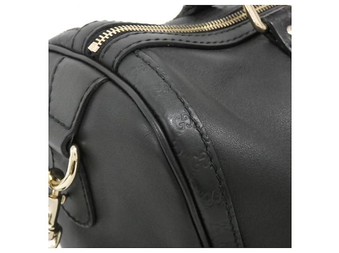 Borsa Boston in pelle Micro Guccissima Gucci Nero - vista 4