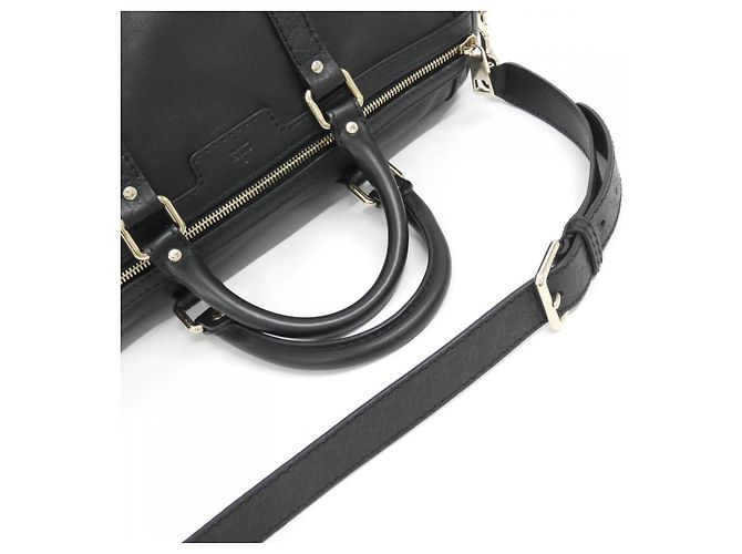 Borsa Boston in pelle Micro Guccissima Gucci Nero - vista 7
