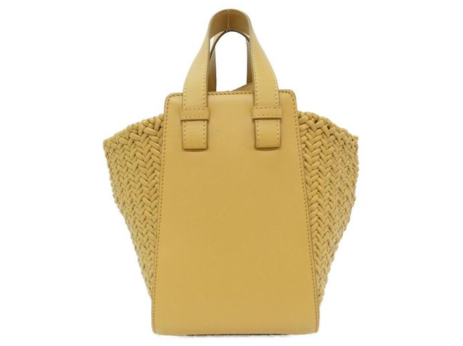 Borsa a tracolla compatta in pelle di vitello Loewe Hammock Marrone Beige - vista 2