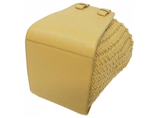 Borsa a tracolla compatta in pelle di vitello Loewe Hammock Marrone Beige - vista 3