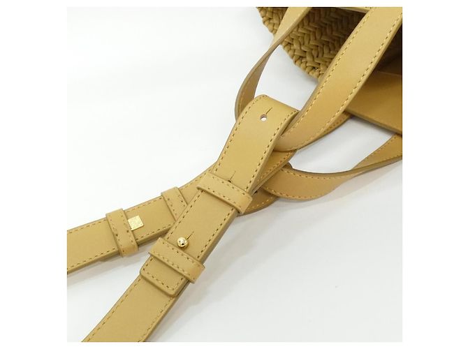Borsa a tracolla compatta in pelle di vitello Loewe Hammock Marrone Beige - vista 5