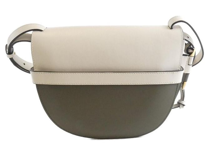 Bolso de hombro pequeño de piel de becerro Loewe Gate Blanco - vista 2