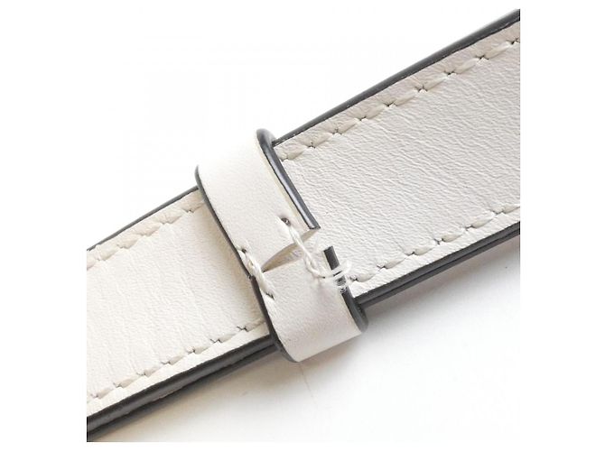 Bolso de hombro pequeño de piel de becerro Loewe Gate Blanco - vista 7