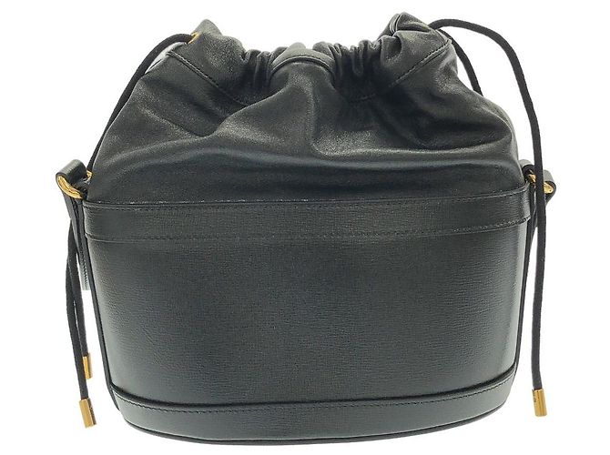 Borsa a tracolla in pelle Gucci Horsebit 1955 Nero - vista 2