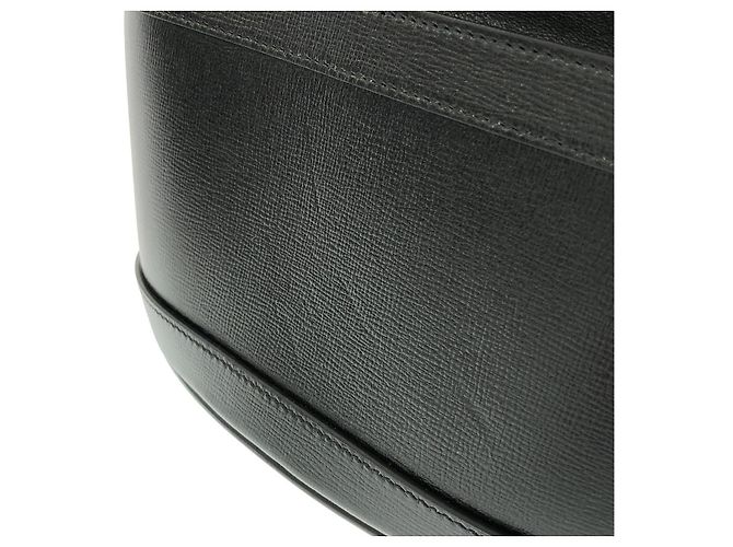 Borsa a tracolla in pelle Gucci Horsebit 1955 Nero - vista 5