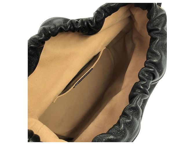 Borsa a tracolla in pelle Gucci Horsebit 1955 Nero - vista 7