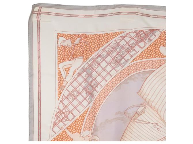 Hermès Sciarpa in seta Carre90 Hermes Bianco - vista 2