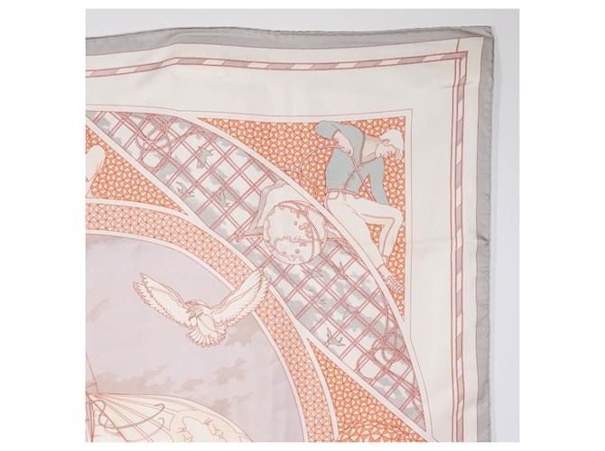 Hermès Sciarpa in seta Carre90 Hermes Bianco - vista 3