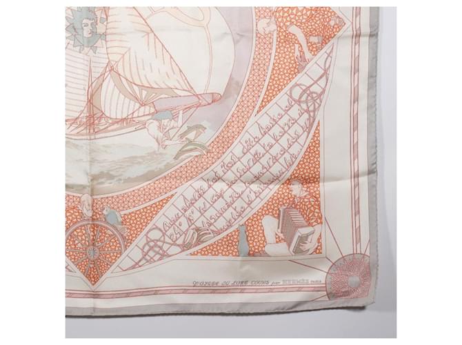 Hermès Sciarpa in seta Carre90 Hermes Bianco - vista 5