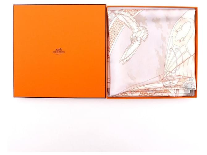 Hermès Sciarpa in seta Carre90 Hermes Bianco - vista 8