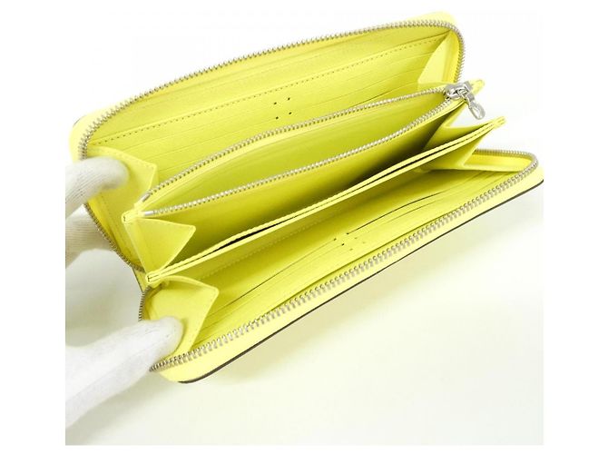 Portafoglio lungo Louis Vuitton Epi Giallo - vista 6