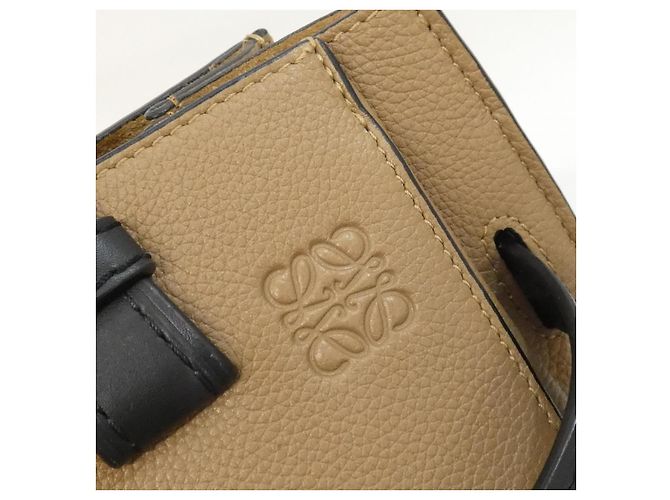 Piccola borsa a mano Loewe Gate in pelle di vitello Marrone - vista 8