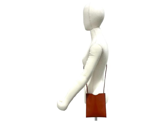 Hermès Borsa a tracolla in pelle Hermes Omenitou Marrone - vista 3