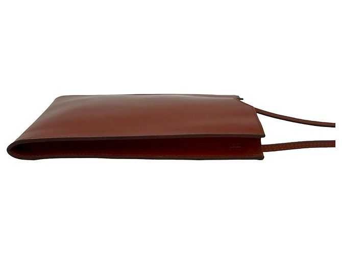 Hermès Borsa a tracolla in pelle Hermes Omenitou Marrone - vista 7