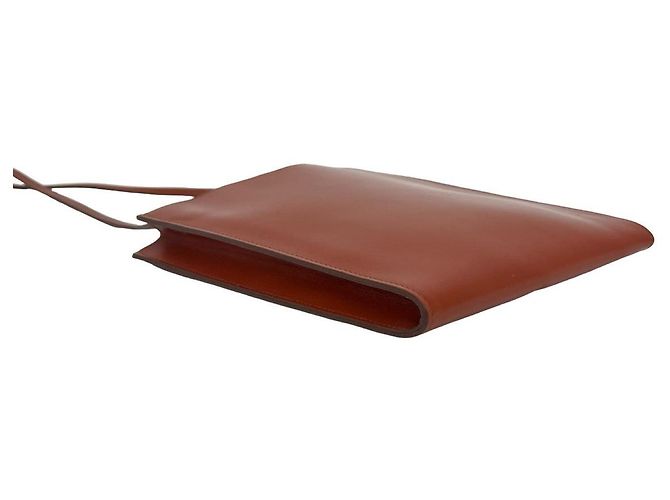 Hermès Borsa a tracolla in pelle Hermes Omenitou Marrone - vista 8