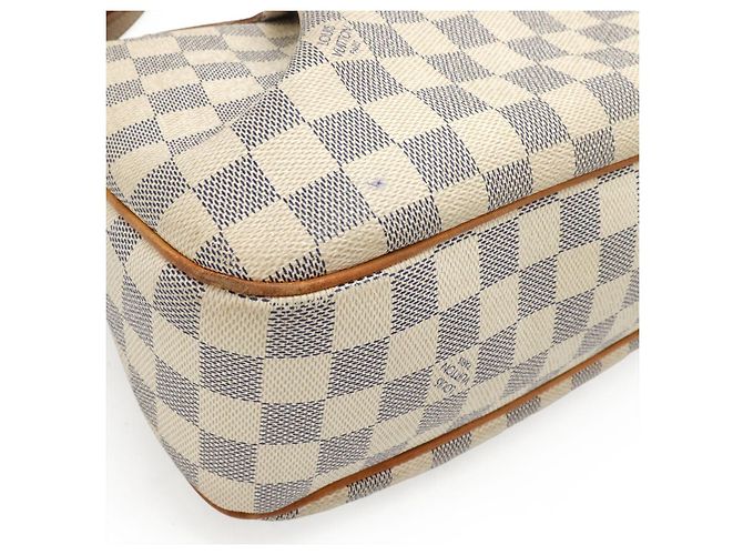 Borsa a tracolla Louis Vuitton Siracusa Damier Azur Marrone Beige - vista 3