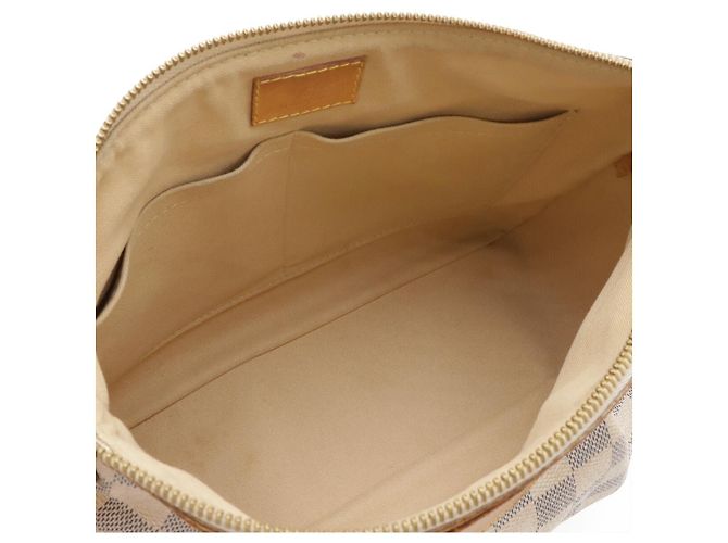 Borsa a tracolla Louis Vuitton Siracusa Damier Azur Marrone Beige - vista 7