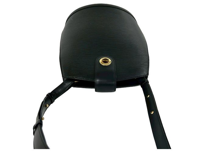 Borsa a tracolla Louis Vuitton Cluny in pelle Epi Nero - vista 5